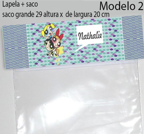 Lapela e Saco Grande-menina Super Poderosas