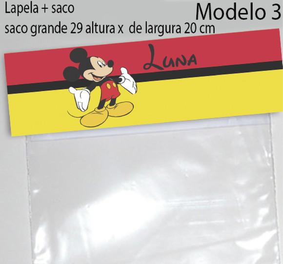 Lapela e Saco Grande-mickey