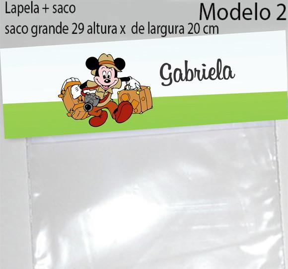 Lapela e Saco Grande-mickey Safari