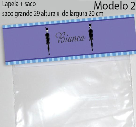 Lapela e Saco Grande-mulher Gato