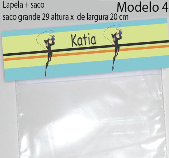 Lapela e Saco Grande-mulher Gato
