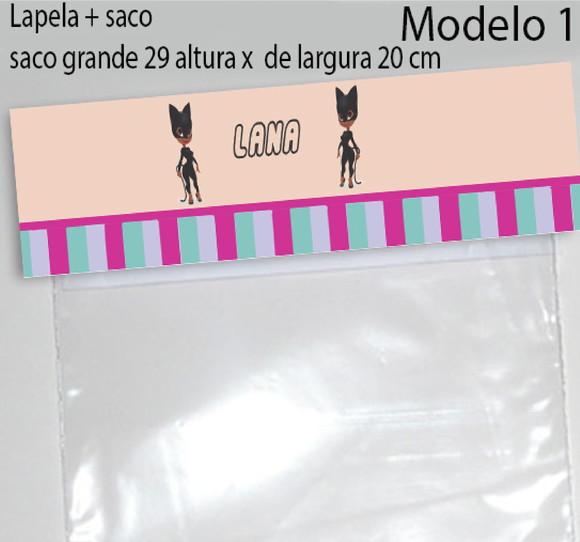Lapela e Saco Grande-mulher Gato