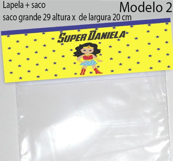 Lapela e Saco Grande-mulher Maravilha