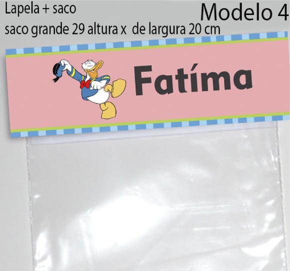 Lapela e Saco Grande-pato Donald