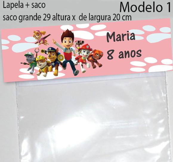 Lapela e Saco Grande-patrulha Canina