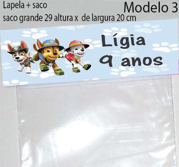 Lapela e Saco Grande-patrulha Canina