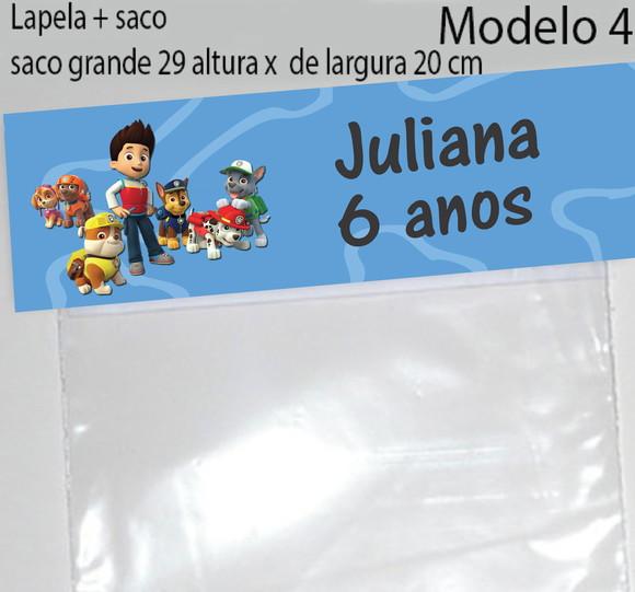 Lapela e Saco Grande-patrulha Canina