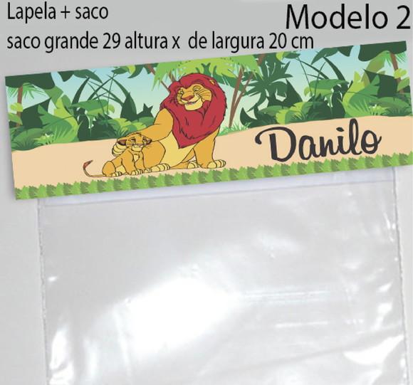 Lapela e Saco Grande-rei Leão