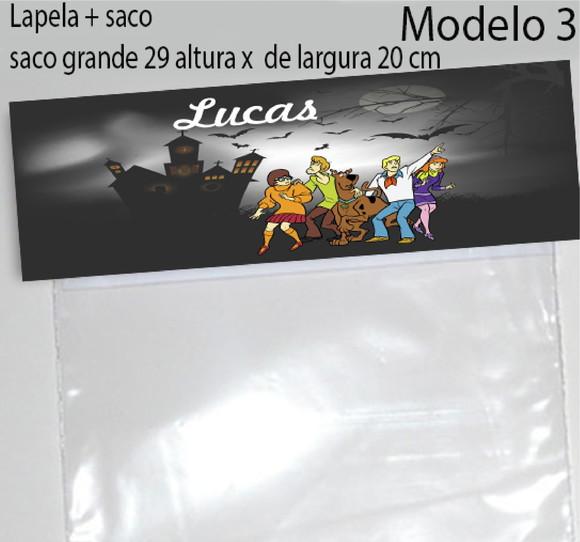 Lapela e Saco Grande-scooby Doo