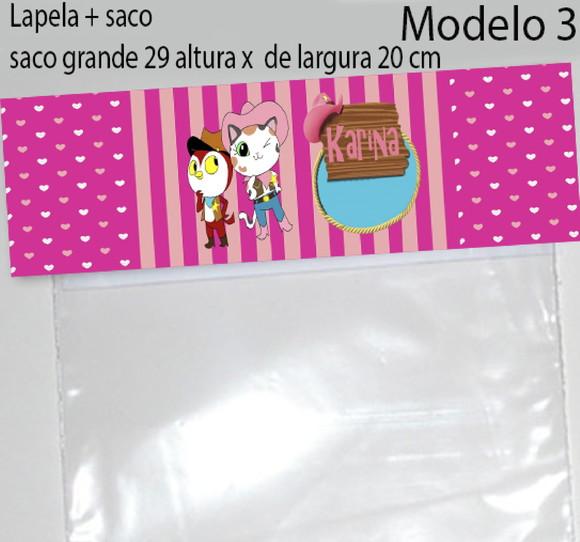 Lapela e Saco Grande-sheriff Calie do Oeste