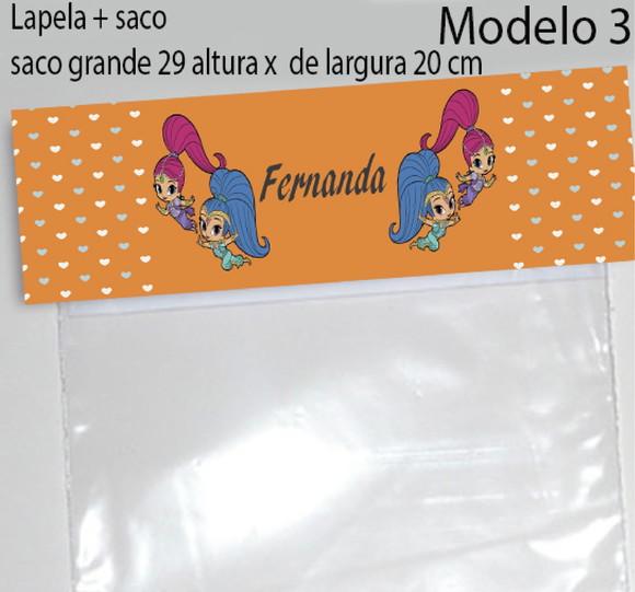 Lapela e Saco Grande-shimmer Shine