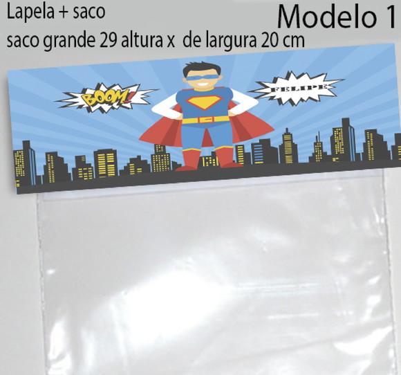 Lapela e Saco Grande-super Heroi