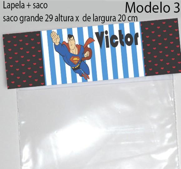 Lapela e Saco Grande-super Homem