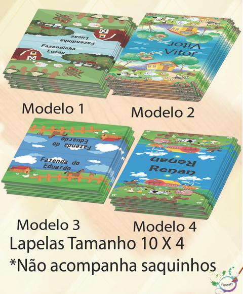 Lapela P/saquinho -fazendinha