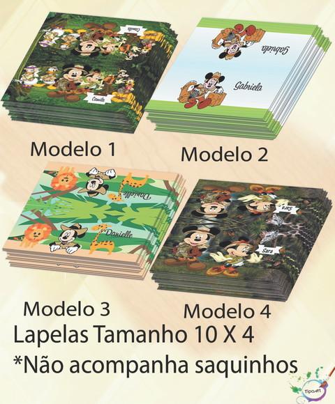 Lapela P/saquinho -mickey Safari