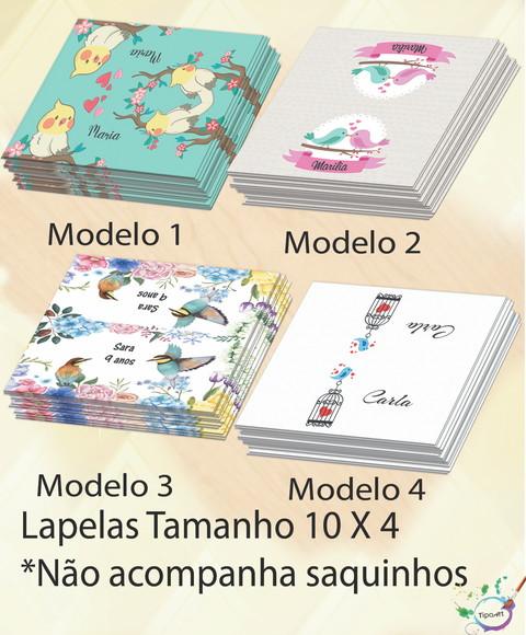 Lapela P/saquinho -passaros