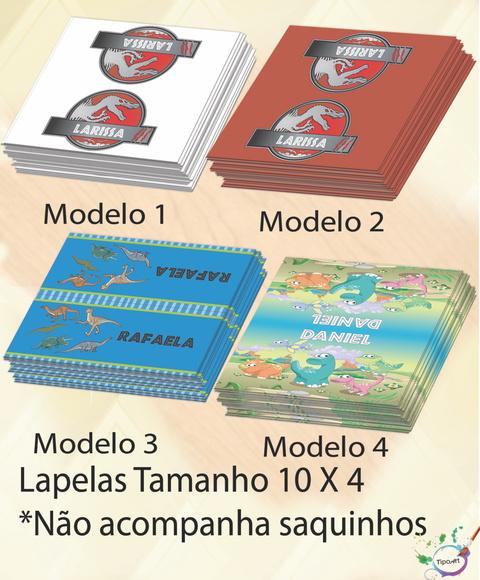 Lapela P/saquinho-dinossauros