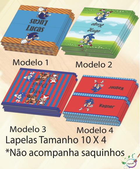 Lapela P/saquinho-sonic