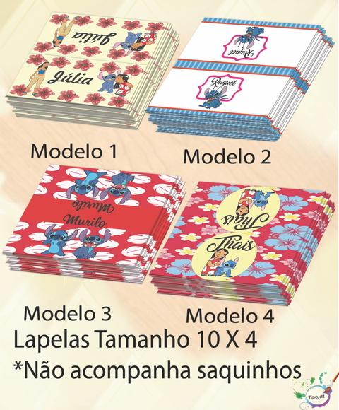 Lapela P/saquinho-stitch e Lilo