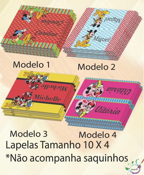 Lapela P/saquinho-turma do Mickey