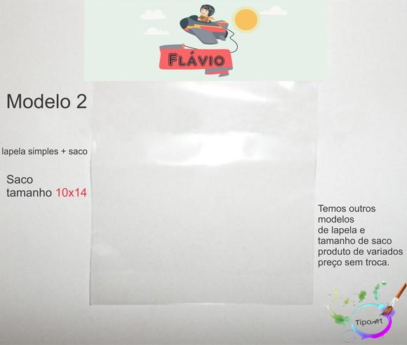 Lapela(simples) e Saco 10x14-aviador