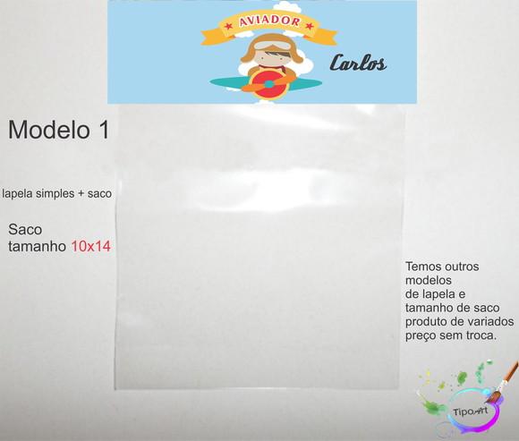 Lapela(simples) e Saco 10x14-aviador