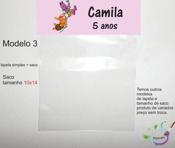 Lapela(simples) e Saco 10x14-backyardigans