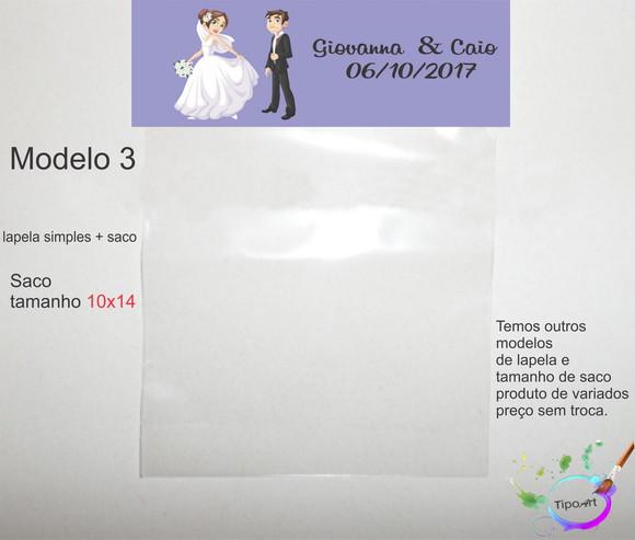 Lapela(simples) e Saco 10x14-casal
