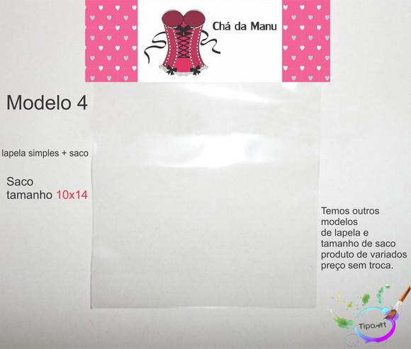 Lapela(simples) e Saco 10x14-chá de Lingerie#2