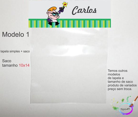 Lapela(simples) e Saco 10x14-dexter