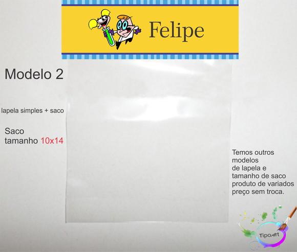 Lapela(simples) e Saco 10x14-dexter
