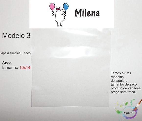 Lapela(simples) e Saco 10x14-flork