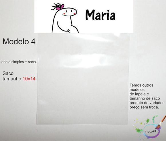 Lapela(simples) e Saco 10x14-flork