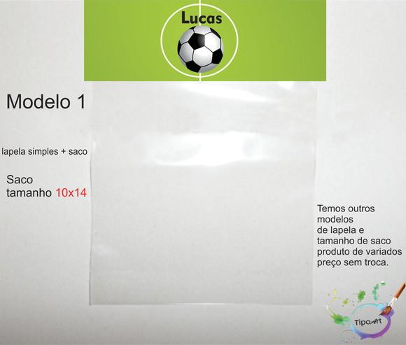Lapela(simples) e Saco 10x14-futebol