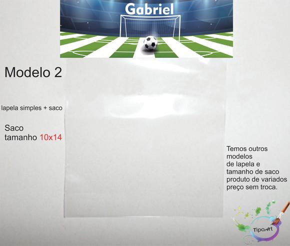 Lapela(simples) e Saco 10x14-futebol