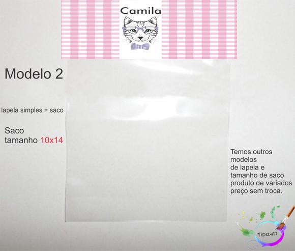 Lapela(simples) e Saco 10x14-gatinho