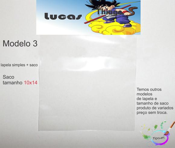 Lapela(simples) e Saco 10x14-goku