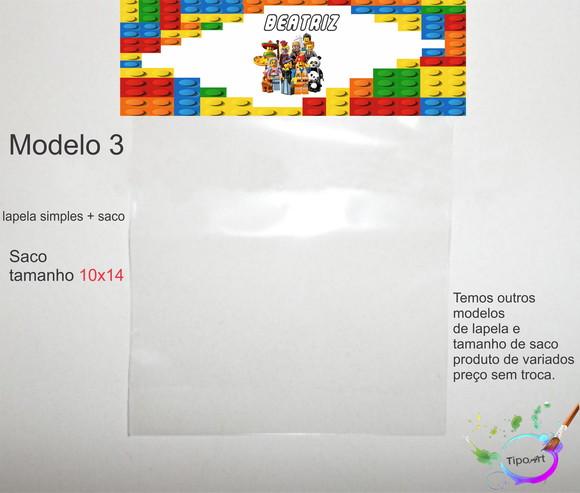 Lapela(simples) e Saco 10x14-lego