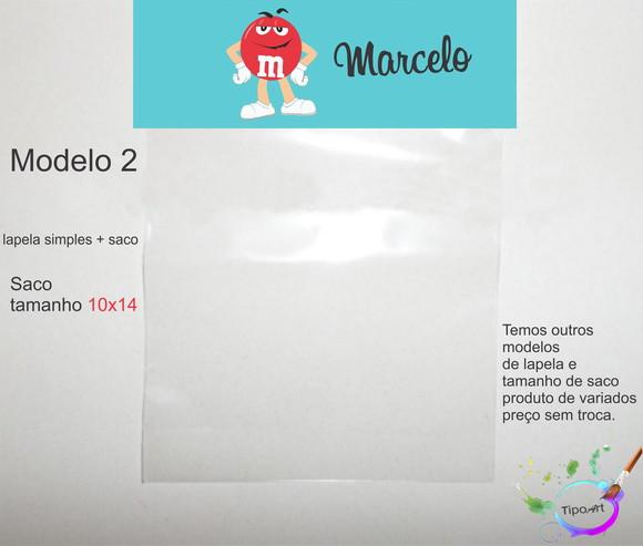 Lapela(simples) e Saco 10x14-m&m