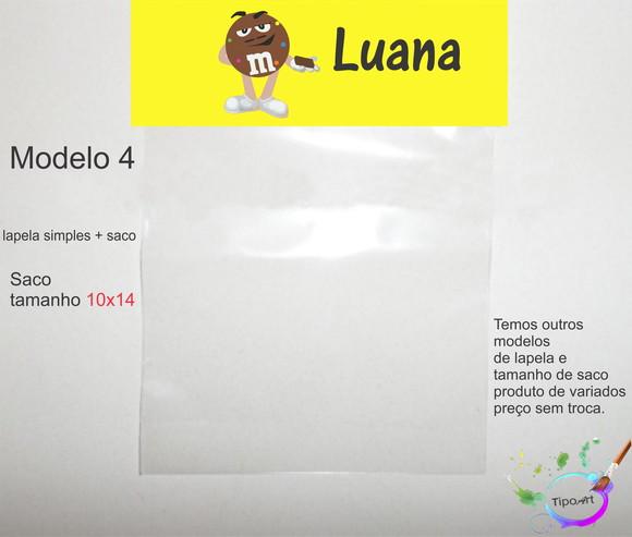 Lapela(simples) e Saco 10x14-m&m