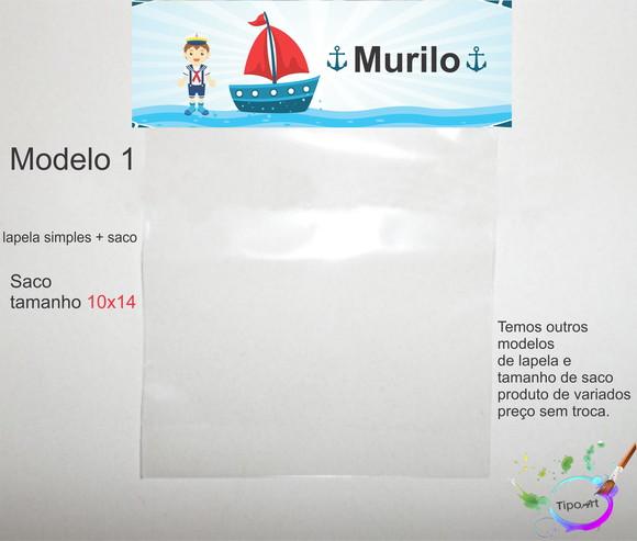 Lapela(simples) e Saco 10x14-marinheiro
