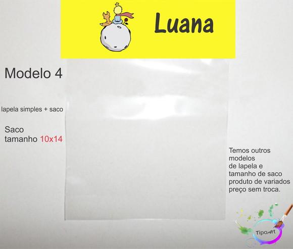 Lapela(simples) e Saco 10x14-pequeno Príncipe