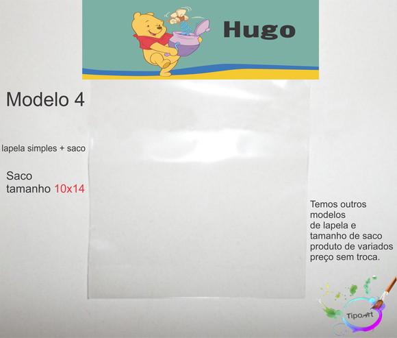 Lapela(simples) e Saco 10x14-pooh