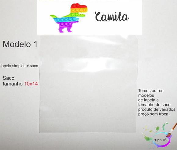 Lapela(simples) e Saco 10x14-pop Fidget
