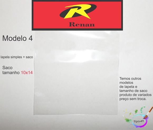 Lapela(simples) e Saco 10x14-robin