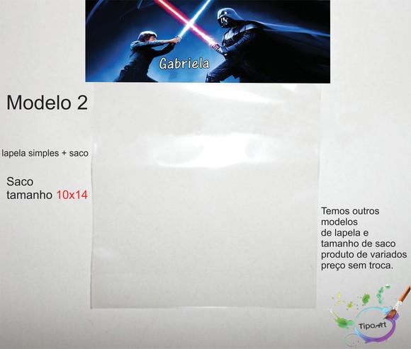 Lapela(simples) e Saco 10x14-starwars