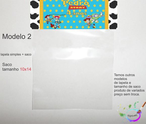 Lapela(simples) e Saco 10x14-toy Story