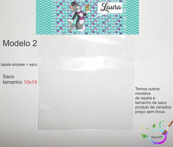 Lapela(simples) e Saco 10x14-tom e Jerry