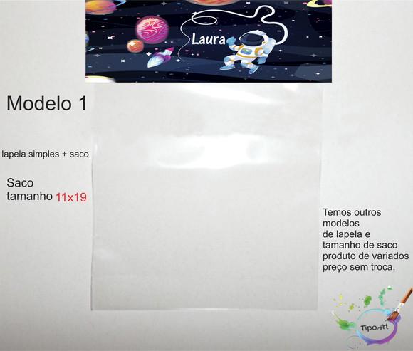 Lapela(simples) e Saco 11x19-astronauta