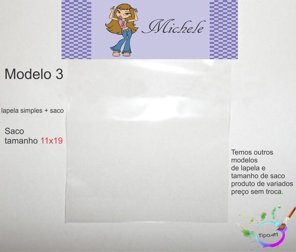 Lapela(simples) e Saco 11x19-bratz